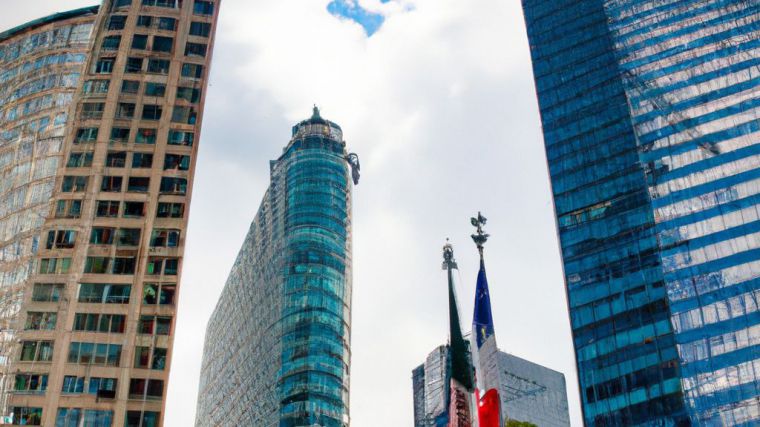 Imagina una escena urbana animada con rascacielos imponentes que se elevan hacia el cielo. Las calles están llenas de gente caminando rápidamente, mientras los autos pasan a toda velocidad. En el centro de la ciudad, hay una plaza con una fuente donde las personas se reúnen para descansar y disfrutar del ambiente cosmopolita. Los edificios están iluminados con luces brillantes y coloridas, creando un ambiente vibrante y moderno.