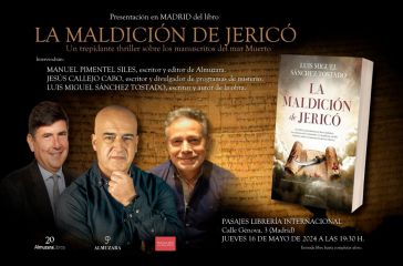 Agenda: Presentación de 'La maldición de Jericó', de Luis Miguel Sánchez Tostado