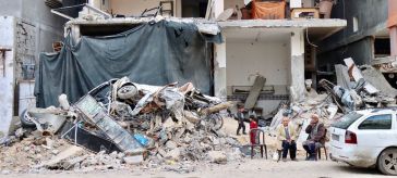 En el norte de Gaza 