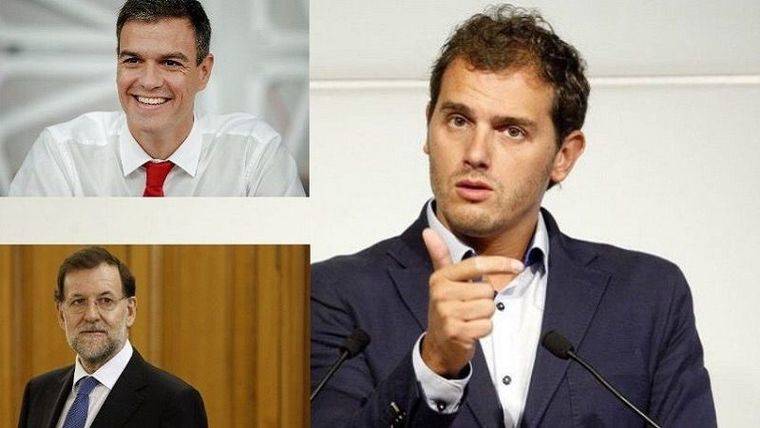 Albert Rivera propone un tripartito con PP y PSOE que excluya a Podemos
