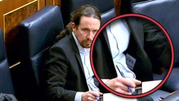 Iglesias se viste de 'Zara' en el Congreso tras acribillar durante años a Amancio Ortega