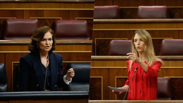 Lluvia de zascas entre la 'popular' Cayetana Álvarez de Toledo y la vicepresidenta Carmen Calvo