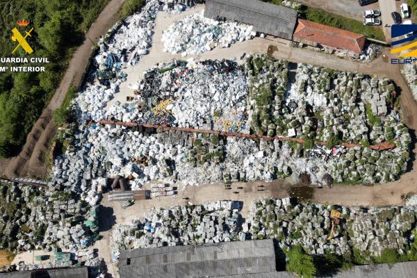 Desmantelan red criminal de tráfico ilegal de plásticos reciclables