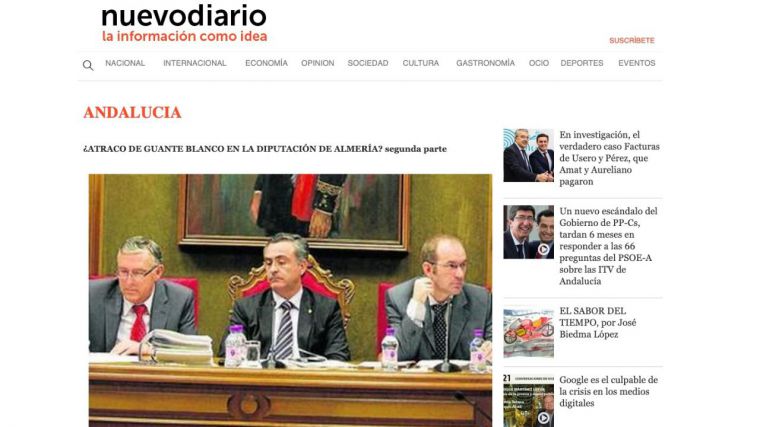 Nuevodiario desvela el 'atraco de guante blanco' de la Diputación de Almería