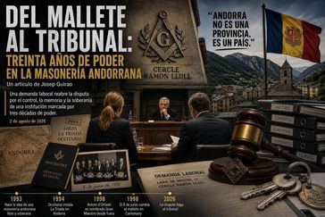 DEL MALLETE AL TRIBUNAL: TREINTA AÑOS DE PODER EN LA MASONERÍA ANDORRANA
