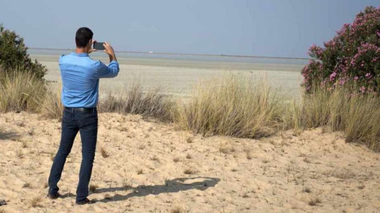 El presidente del Gobierno, Pedro Sánchez, en Doñana