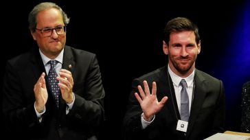 El FC Barcelona muestra su apoyo al 'Molt Honorable President de la Generalitat', Joaquim Torra