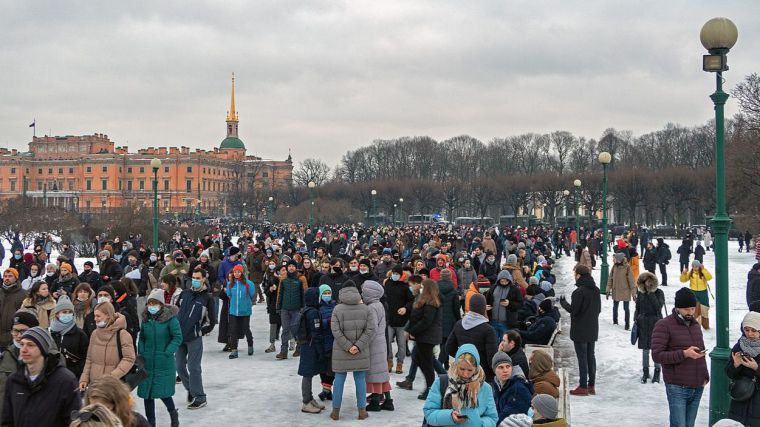 Protestas en Rusia por la detención del crítico Alexei Navalny