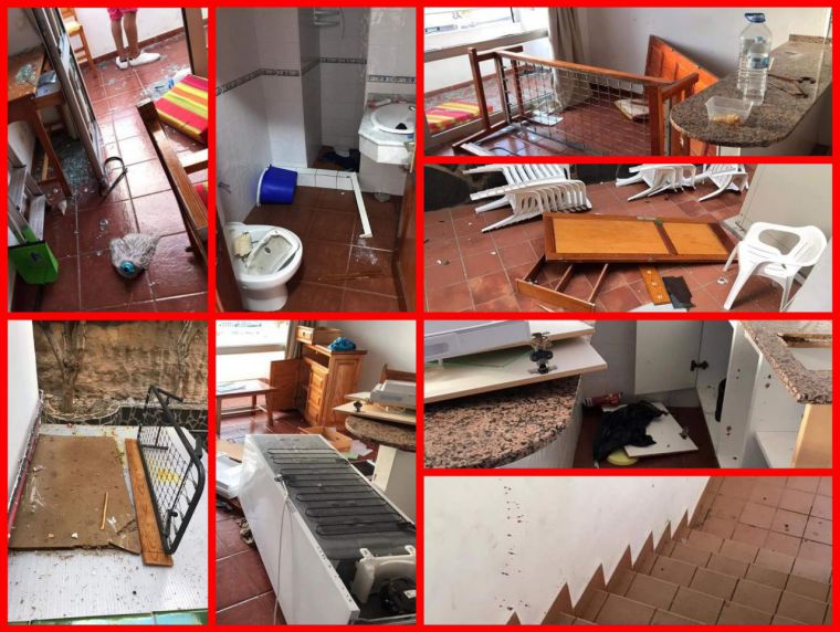 Canarias sufre la violencia extrema de los inmigrantes con destrozos en los hoteles y peleas continuas