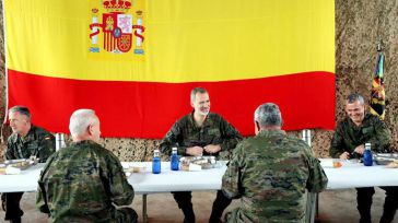 Felipe VI asiste al ejercicio de la Brigada Experimental 35 Defensa Colectiva de la OTAN