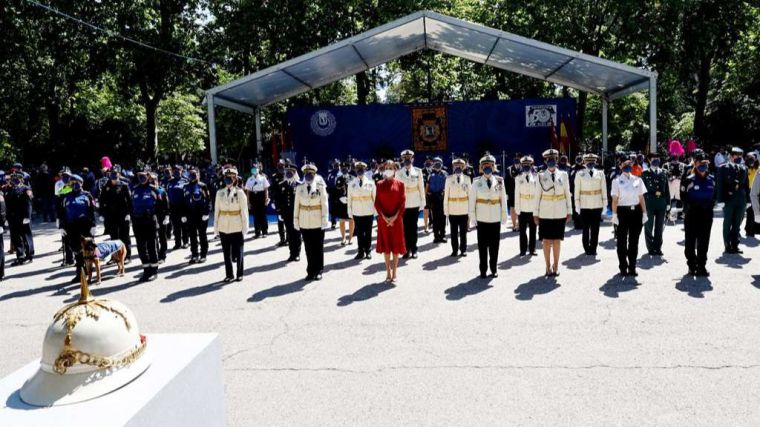 La reina Letizia presidió el acto de la festividad del patrón de la Policía Municipal de Madrid