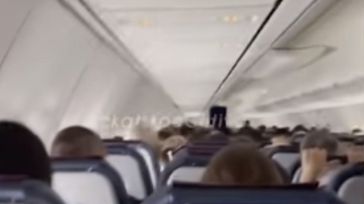 Hay imágenes: Pánico entre los pasajeros de un avión