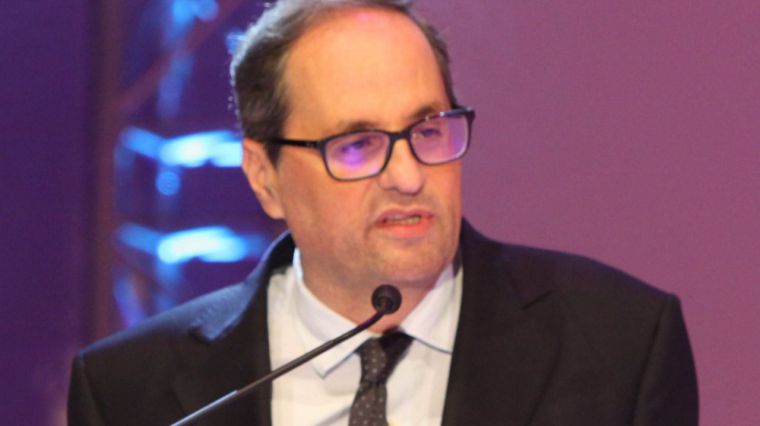 Torra vuelve a ser condenado: 15 meses de inhabilitación por no quitar la pancarta con el lazo amarillo