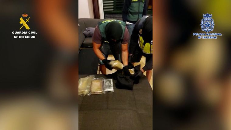 Golpe al narcotráfico en una operación conjunta de la Policía Nacional y la Guardia Civil