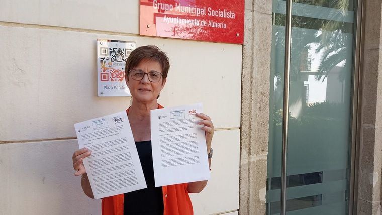 La portavoz del PSOE en el Ayuntamiento de Almería, Adriana Valverde