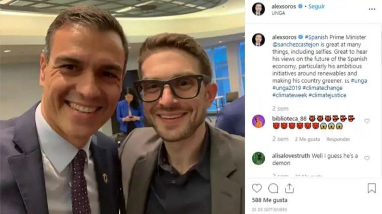 NOM: El hijo de Soros y amigo de Sánchez se pasea por la Casa Blanca