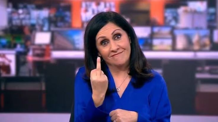 La viral peineta de una presentadora de la BBC