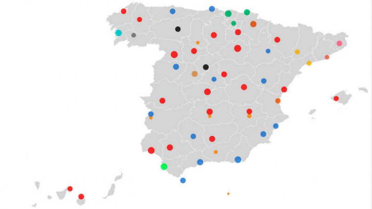 Así han quedado las alcaldías de las capitales de provincia