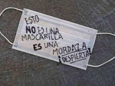Por favor, quítese el puto bozal, jamás mantenga distancia alguna y lávese las manos solo cuando estén sucias