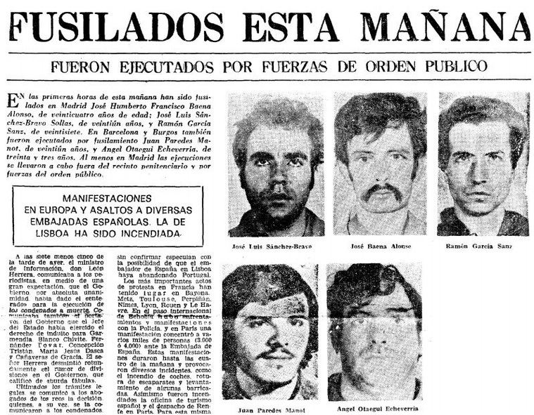 42 años después de su disolución el FRAP revive como primer TT en España por la riña entre Álvarez de Toledo e Iglesias