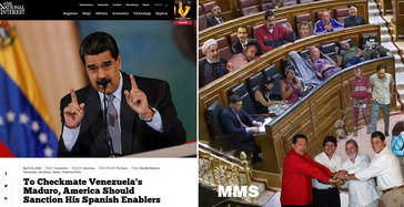 El National Interest acusa al gobierno de España de conducir la droga de Maduro por Europa y a Podemos-PSOE de ser el principal aliado