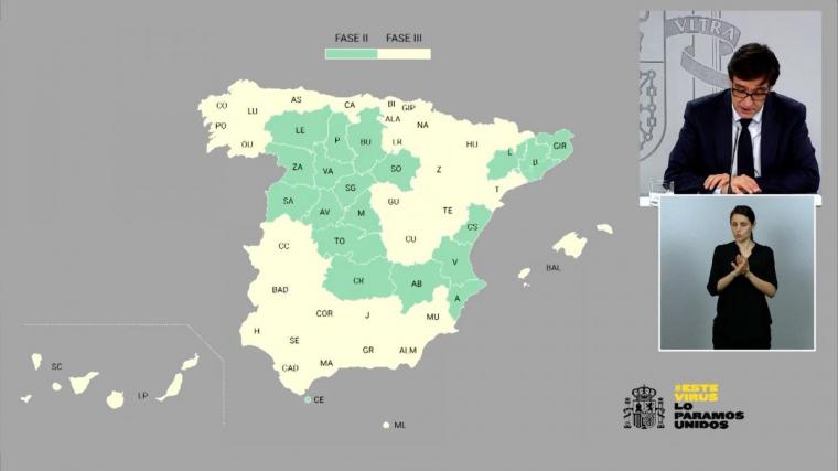 Hacia la 'nueva normalidad': España se divide a partir del lunes entre las fases 2 y 3 del plan de desescalada