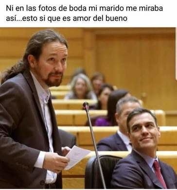 La red se mofa de la unión de Pedro Sánchez y Pablo Iglesias