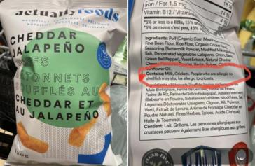 Productores descubiertos poniendo insectos silenciosa y engañosamente en los alimentos