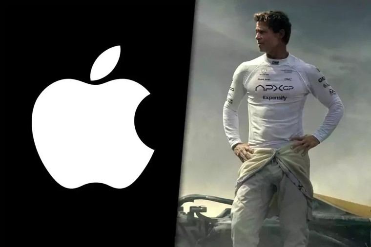 Apple crea cámara innovadora para filmar en la película 'F1' con Brad Pitt
