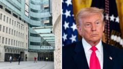 BBC se disculpa con Trump por edición de Panorama, pero niega compensación