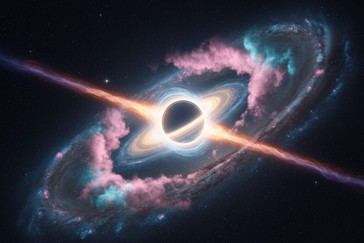Vientos de agujeros negros podrían frenar la formación de estrellas en galaxias gigantes