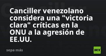 Venezuela aplaude críticas de la ONU contra EE.UU. como un triunfo