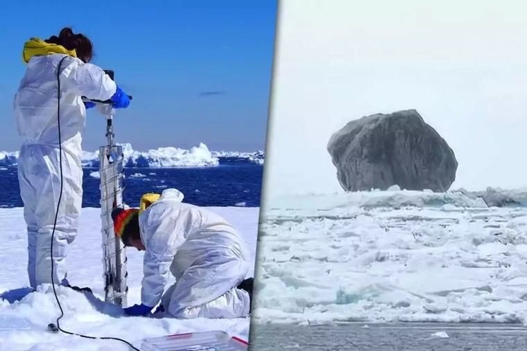 Descubren un raro iceberg negro en el Mar de Labrador