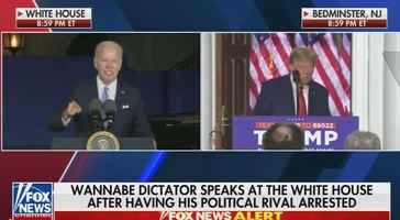El presentador Tucker compara a Joe Biden con un dictador