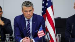 Aterrizaje de emergencia para el avión del secretario de Defensa de EE. UU. en el Reino Unido