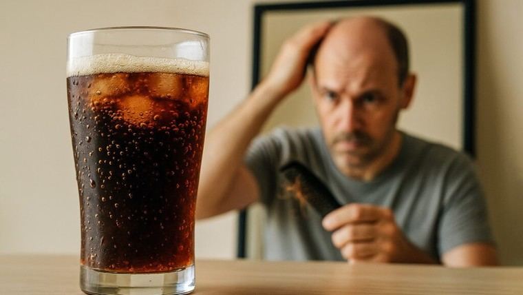 Vínculo entre la caída del cabello y el consumo de bebidas azucaradas