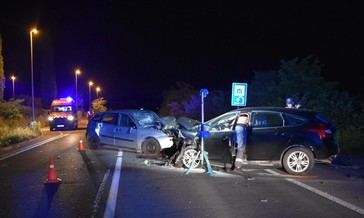 Graves heridas en un choque múltiple de vehículos en Cascante
