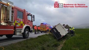Accidente en Lizoain-Arriasgoiti deja dos heridos, uno grave