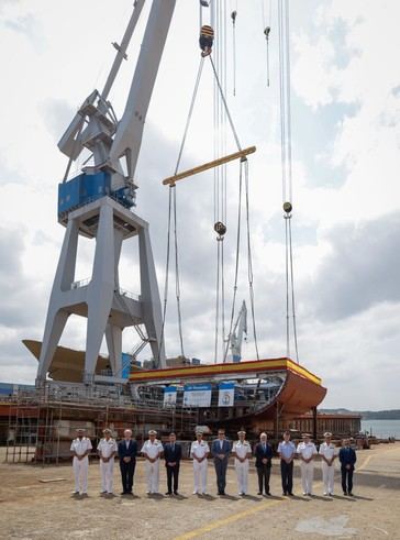 Puesta de quilla de la fragata F113 ‘Menéndez de Avilés’ en Ferrol