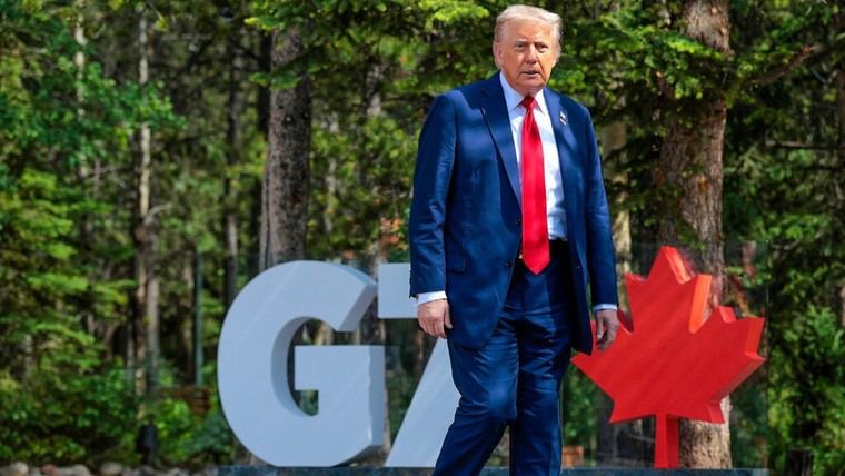 Trump abandona anticipadamente el G7 y cancela reunión con Zelenski