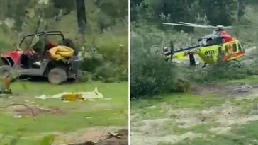 Turista rescatado en helicóptero tras ataque de un oso