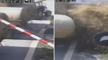 Tractor embestido por tren pone en peligro a 500 pasajeros