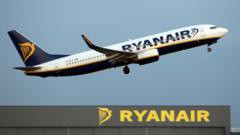Fragmentos de motor rompen ventana de Ryanair y causan grave accidente a pasajero