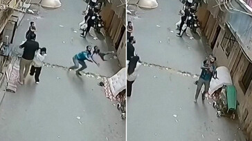 Héroe atrapa a niño que cayó de un tercer piso en Giza