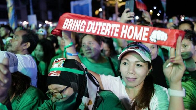 Duterte gana la alcaldía de Davao mientras está encarcelado en La Haya