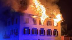 Cinco desaparecidos tras incendio en un restaurante de los Alpes suizos
