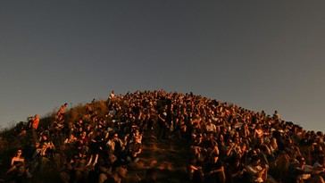 Impresionantes imágenes del eclipse solar vistas desde la Estación Espacial Internacional