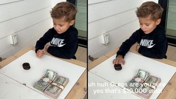 El video de un niño que prefiere galletas a diez mil dólares se hace viral