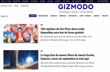 Gizmodo España sustituye por una IA a toda su plantilla, que despide en su totalidad