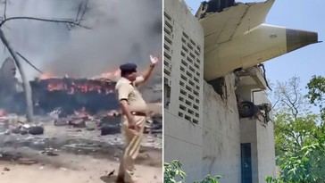 Avión de Air India se estrella en zona residencial de Ahmedabad